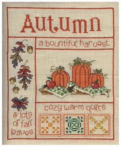 Autumn Days Ornaments Cross Stitch Pattern | It's Sew Emma #ISE-4016